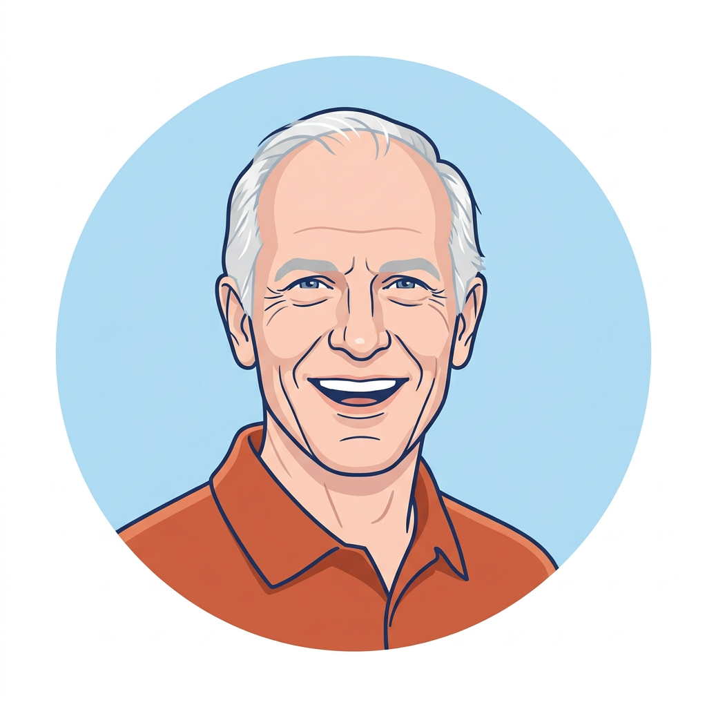 Illustrated portrait of Cary, who handles scheduling and accounts at Downtown Pools
